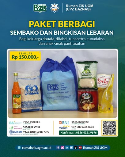 Paket Berbagi Sembako Dan Bingkisan Ramadhan RUMAH ZIS UGM